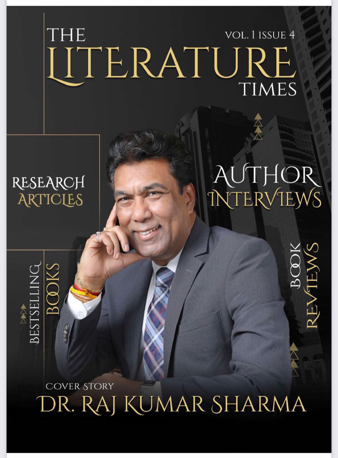 The Literature Times – Cover Page Story – Dr. Raj Kumar Sharma